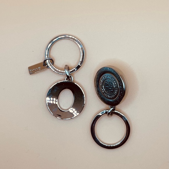 Coach Silver Key Holder with Crystal Accents - Picture 4 of 6